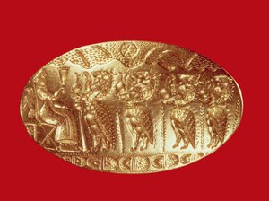 Anillo de sello, de Tiryns